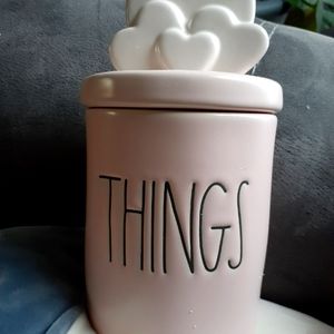 Rae Dunn "things jar with heart